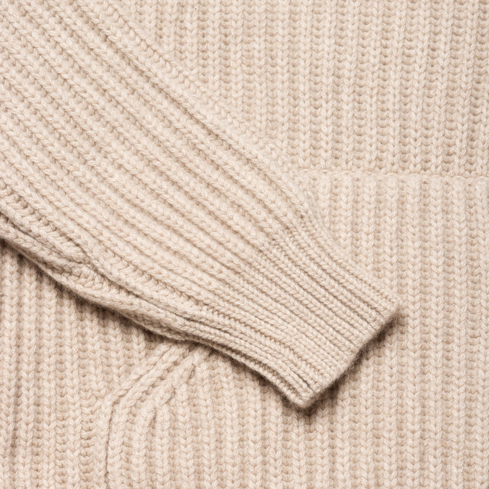 
                  
                    Cashmere Wool Chunky Pullover Hoodie Beige
                  
                