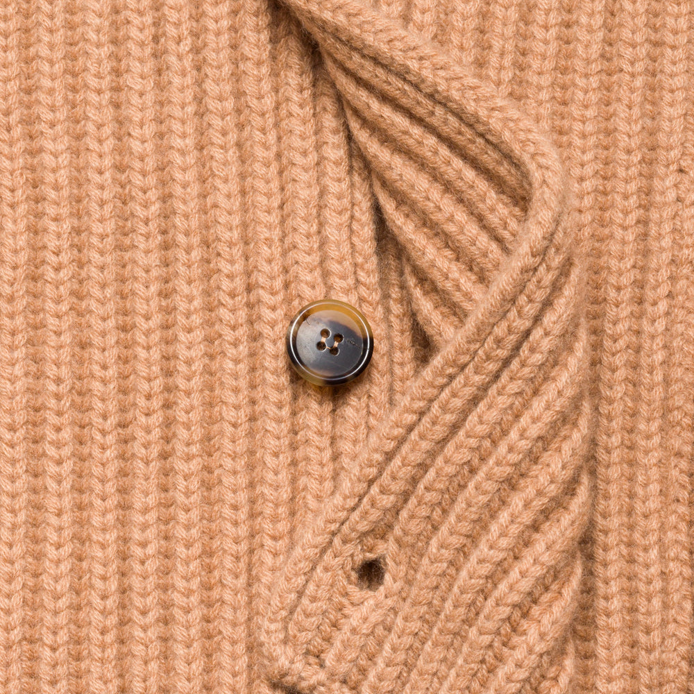 
                  
                    Cashmere Wool Chunky Shawl Collar Cardigan Camel
                  
                