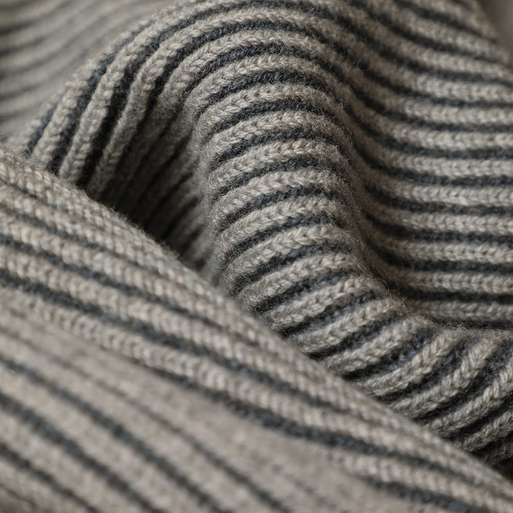 Wool Blanket Slate Blue and Gray