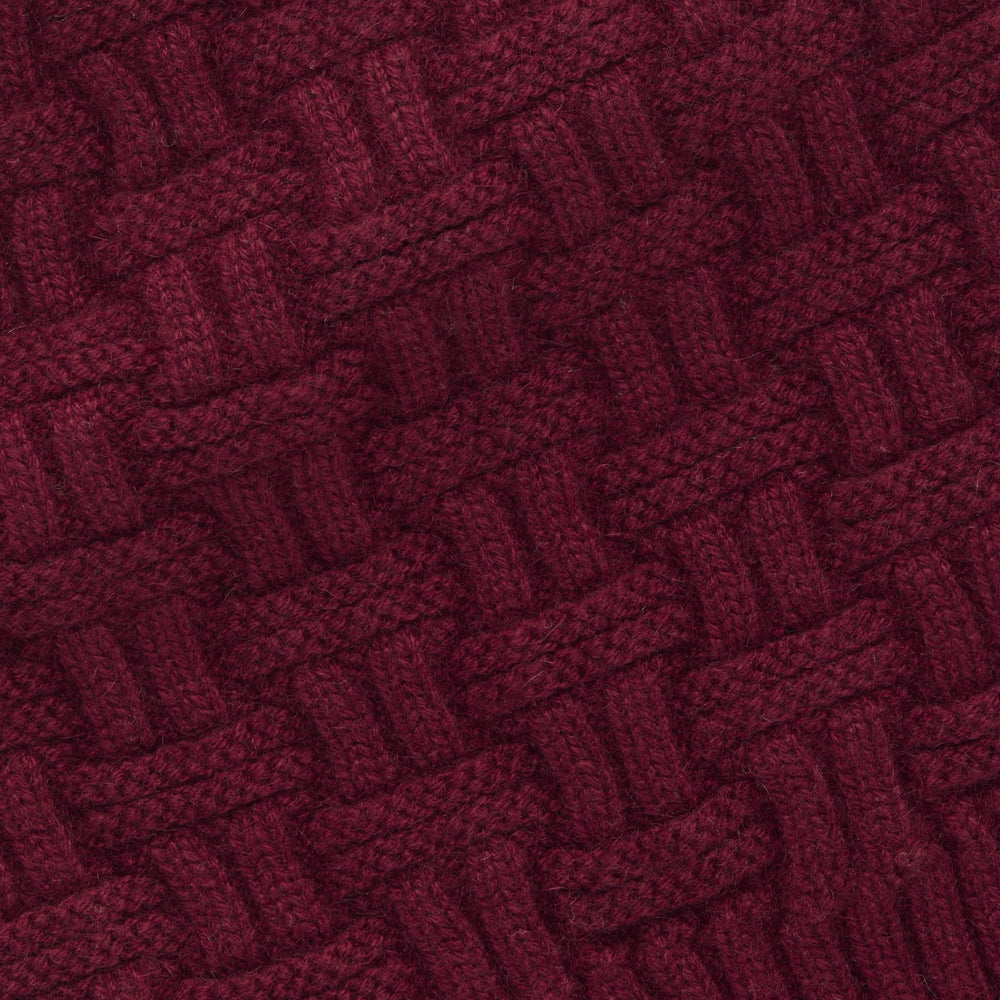 
                  
                    Basketweave Cashmere Bordeaux
                  
                