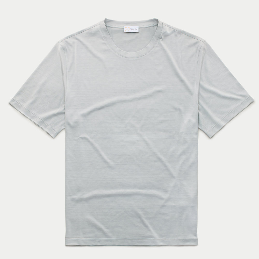 
                  
                    Silk Cotton Short Sleeve Crew Neck T-Shirt Grey
                  
                