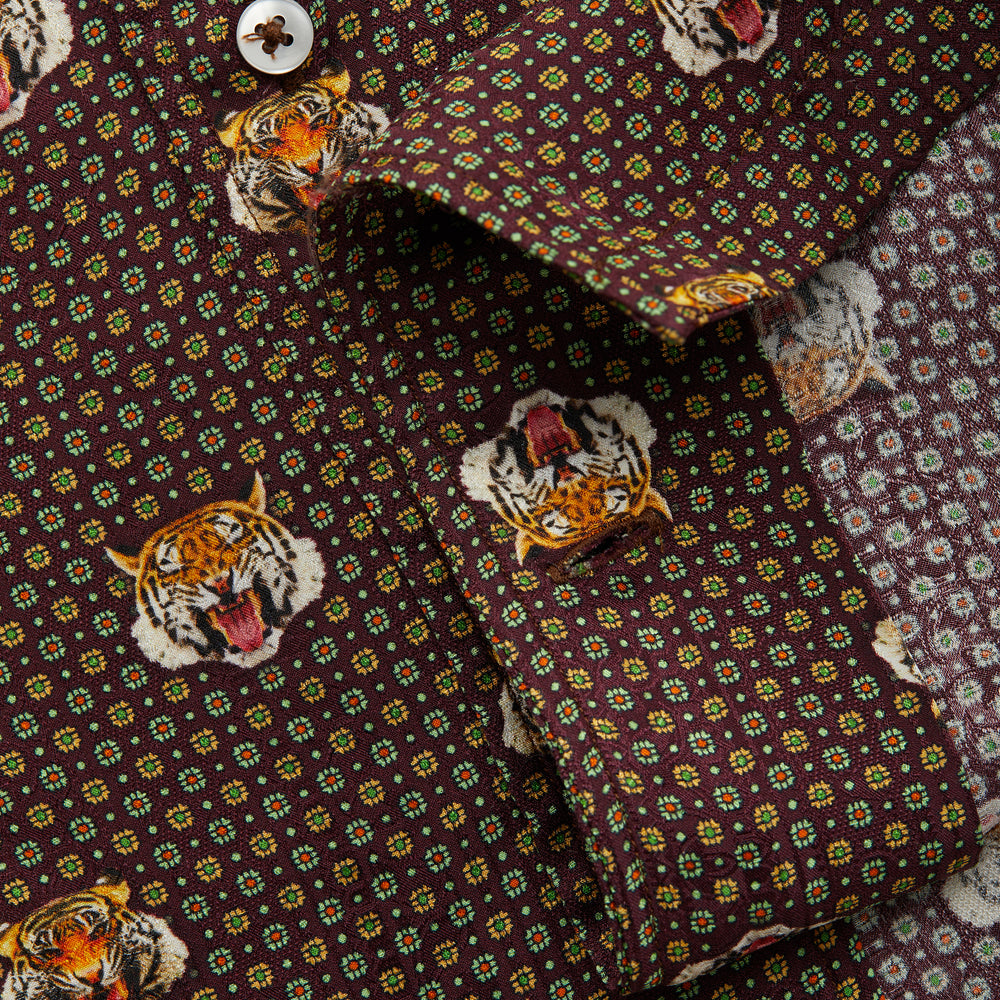 
                  
                    Silk Bowling Shirt Tiger Print
                  
                