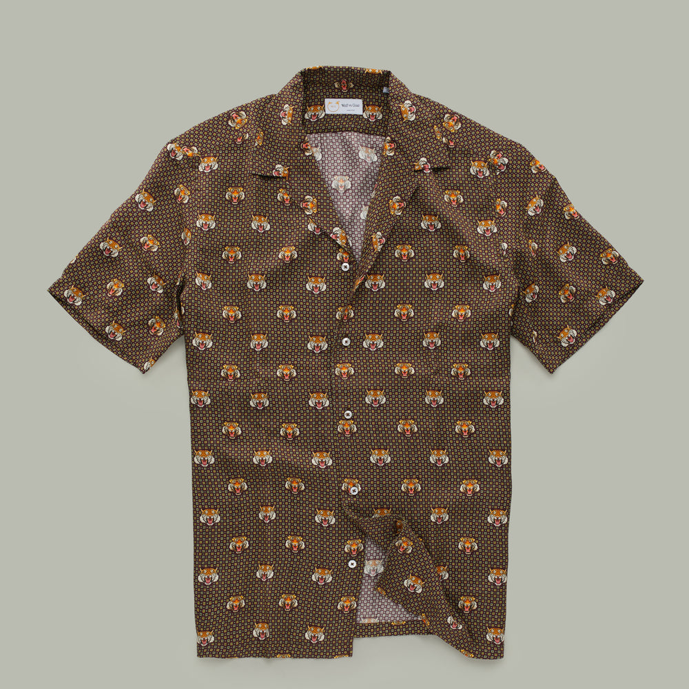 
                  
                    Silk Bowling Shirt Tiger Print
                  
                