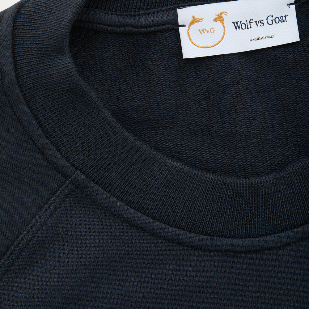 
                  
                    Cotton Modal Relaxed Raglan Sweatshirt Dark Navy
                  
                