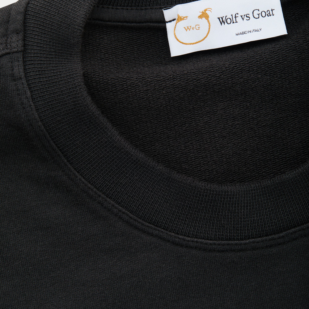 
                  
                    Cotton Modal Relaxed Crewneck Sweatshirt Black Beauty
                  
                