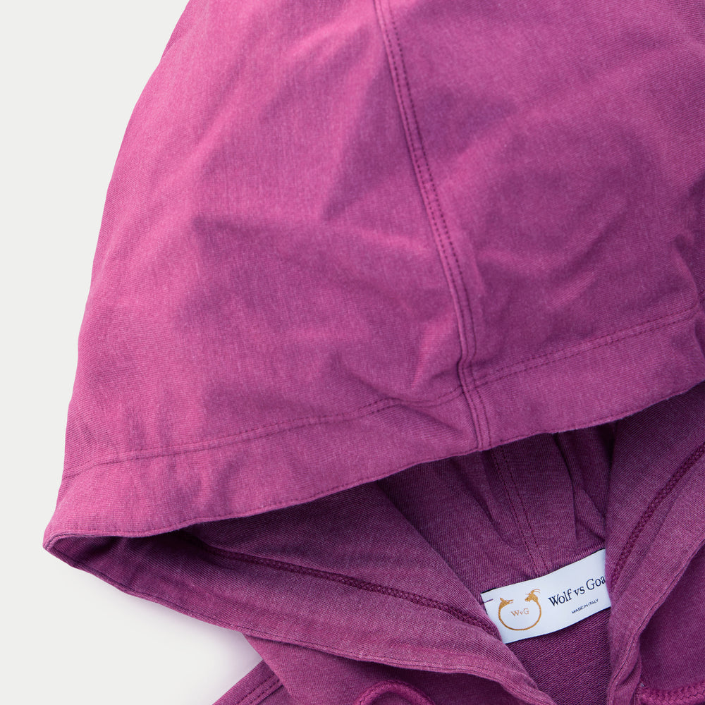 
                  
                    Bamboo Sorona Relaxed Pullover with Hood Red Violet
                  
                