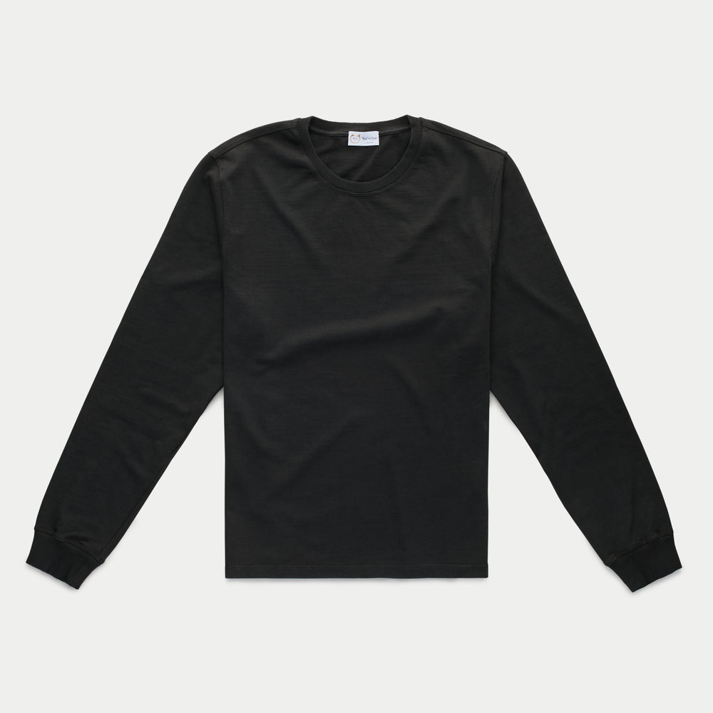 
                  
                    Cotton Long Sleeve Crewneck T-Shirt Fulvia 4 Color Option
                  
                