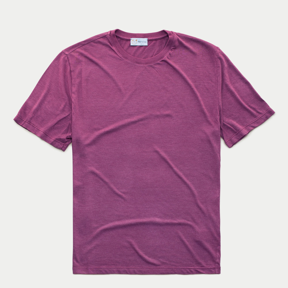 
                  
                    Bamboo Sorona Short Sleeve Crew Neck T-Shirt Red Violet
                  
                