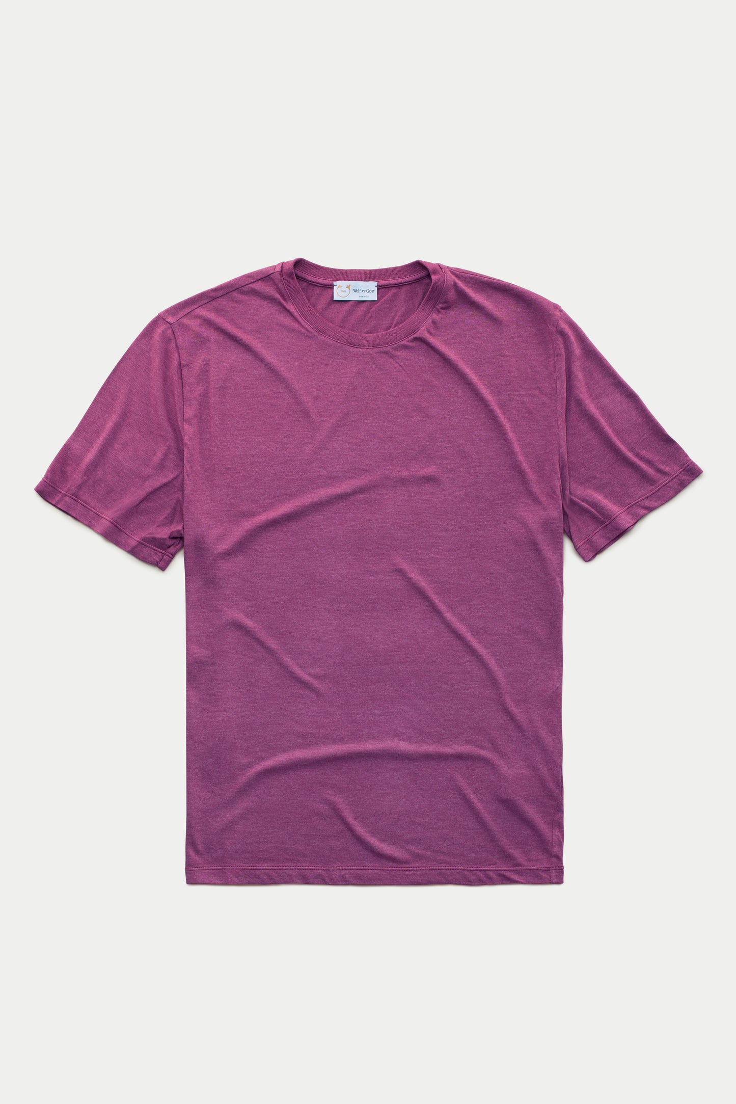 Bamboo Sorona Short Sleeve Crew Neck T-Shirt Red Violet