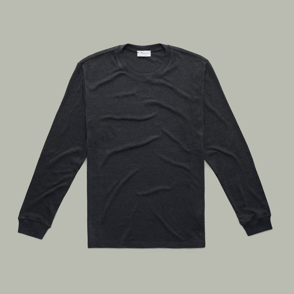 
                  
                    Heavyweight Bamboo Sorona Interlock Long Sleeve Crew Black
                  
                