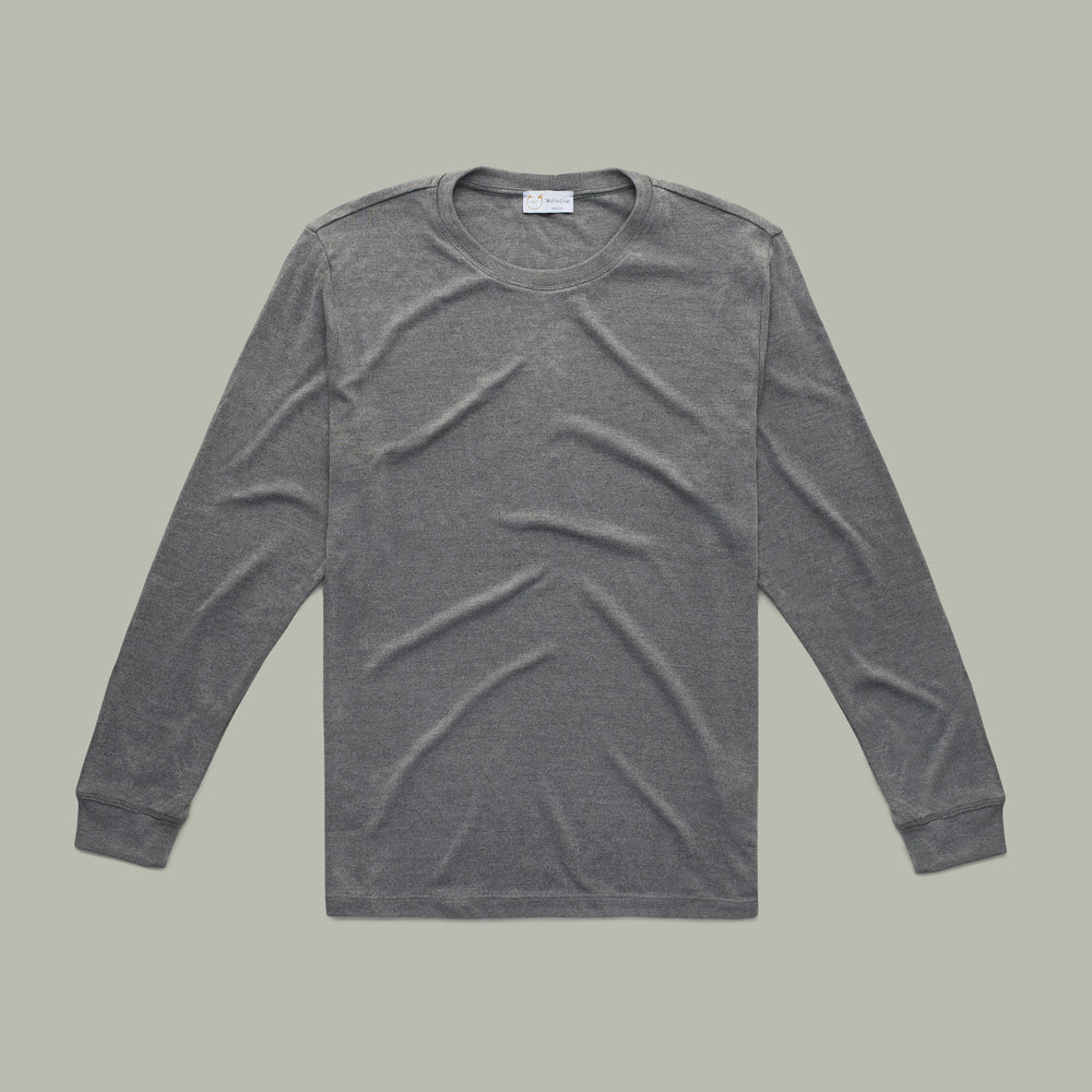 
                  
                    Heavyweight Bamboo Sorona Interlock Long Sleeve Crew Grey
                  
                