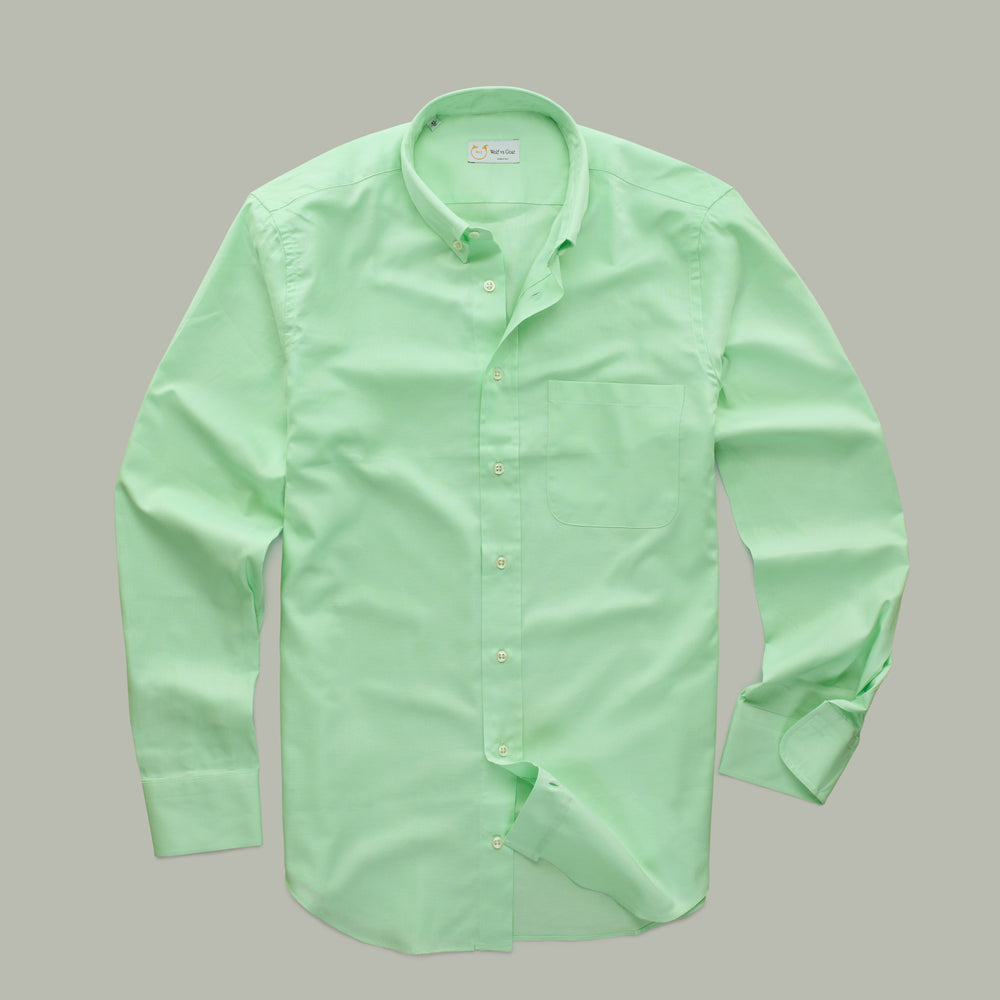 
                  
                    Garment Dyed Oxford Long Sleeve Slim Before-Dinner Moonlight Jade
                  
                