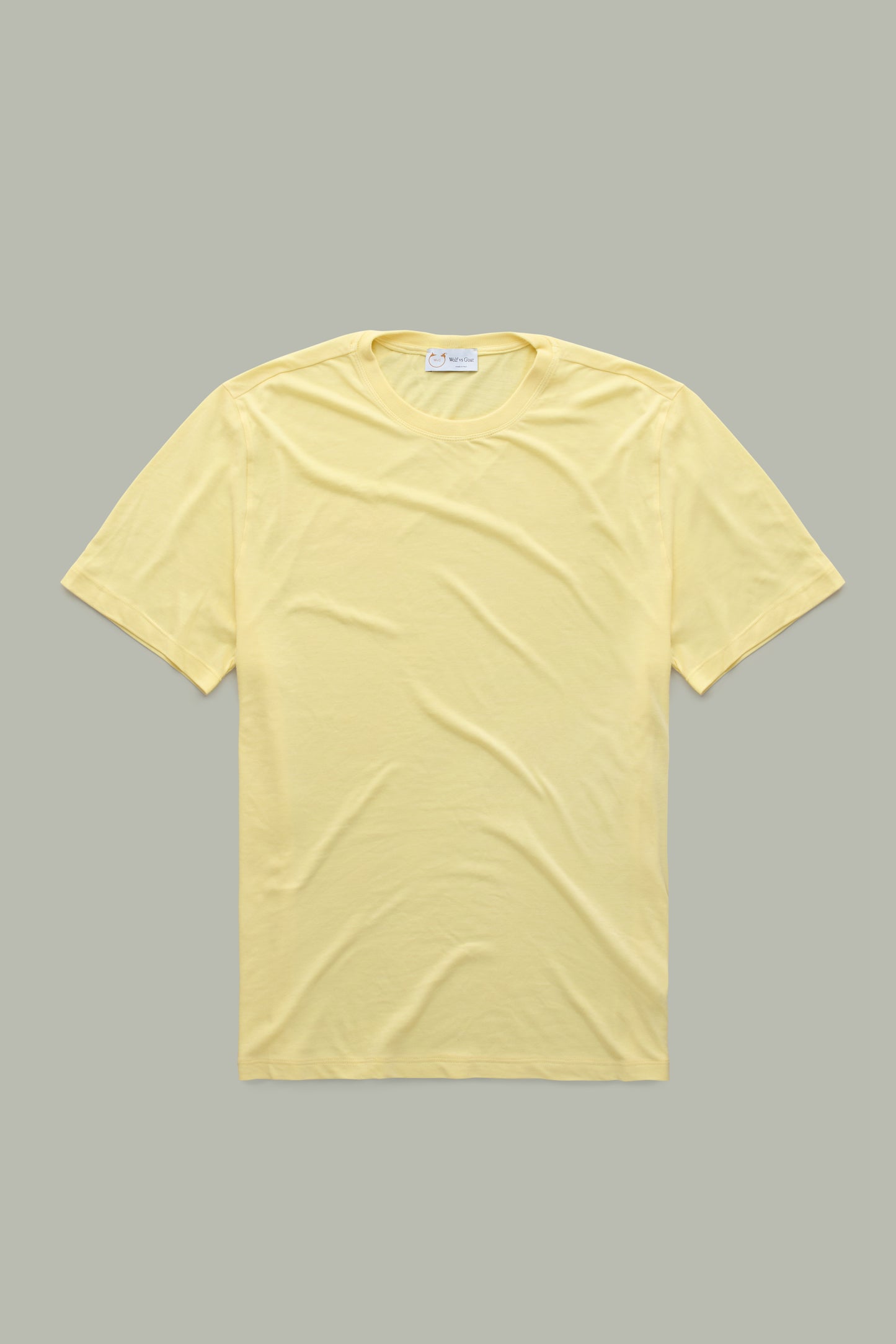 Bamboo Sorona Crew Neck Pastel Yellow