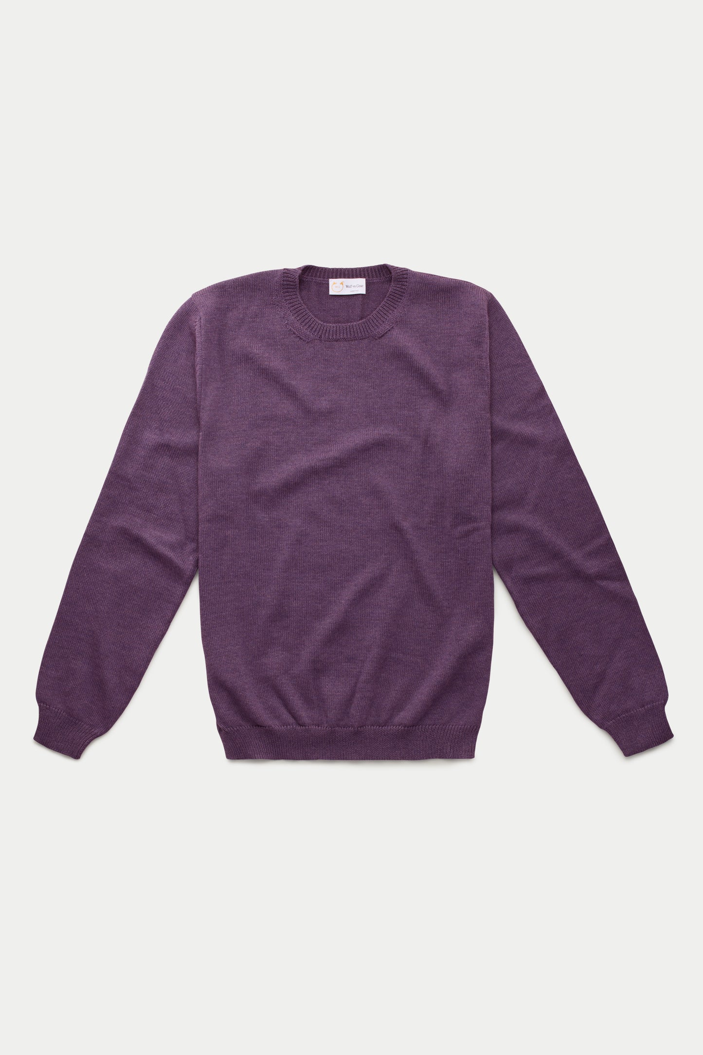 Long Sleeve Wool Knitted Crewneck 4 Color Options