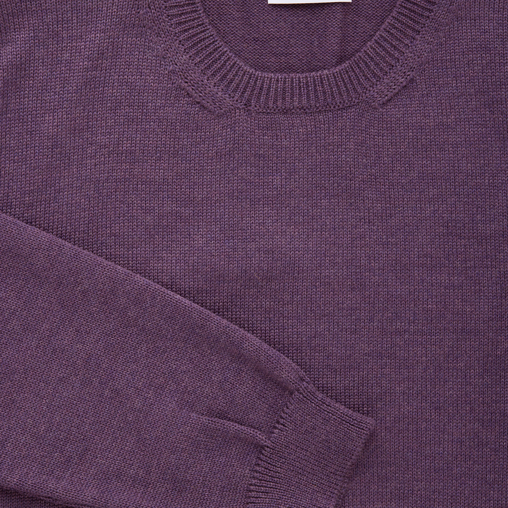 Long Sleeve Wool Knitted Crewneck 4 Color Options