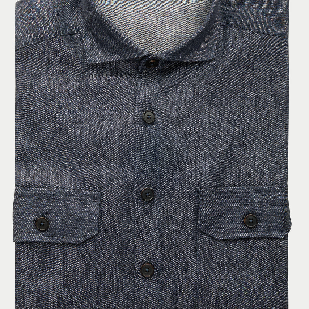 
                  
                    Linen Shirt Jacket Denim
                  
                