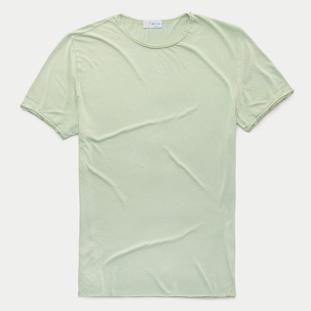 
                  
                    Bamboo Sorona Short Sleeve Roll Neck T-Shirt Green Lily
                  
                