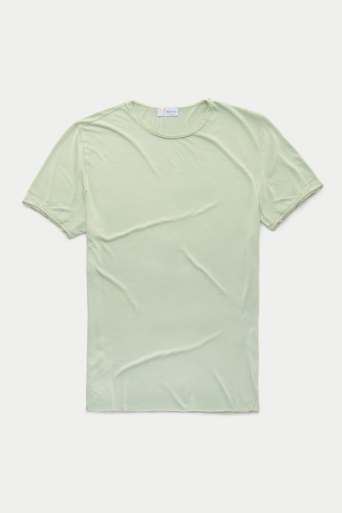 Bamboo Sorona Short Sleeve Roll Neck T-Shirt Green Lily