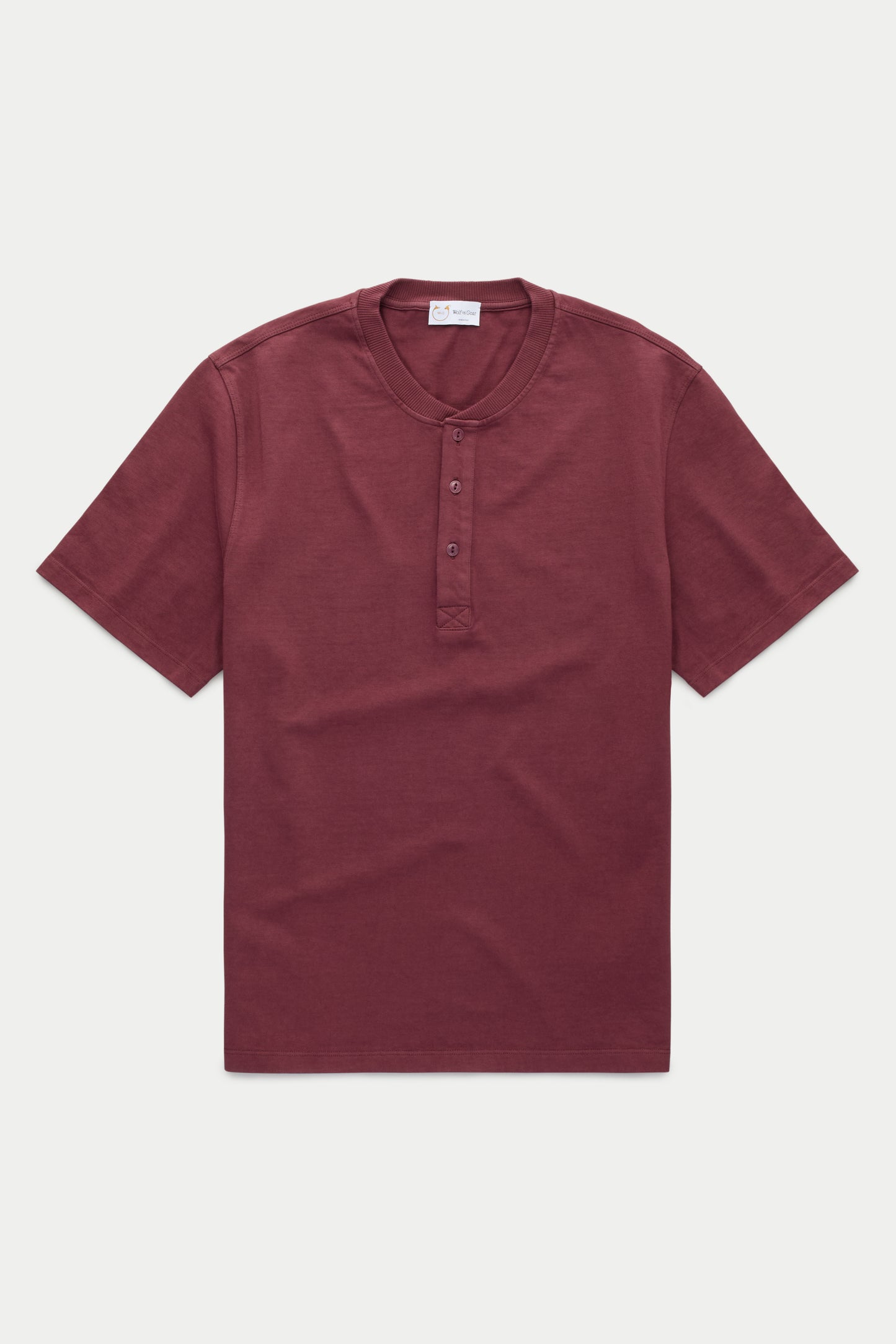 Cotton Short Sleeve Henley Fulvia 4 Color Option