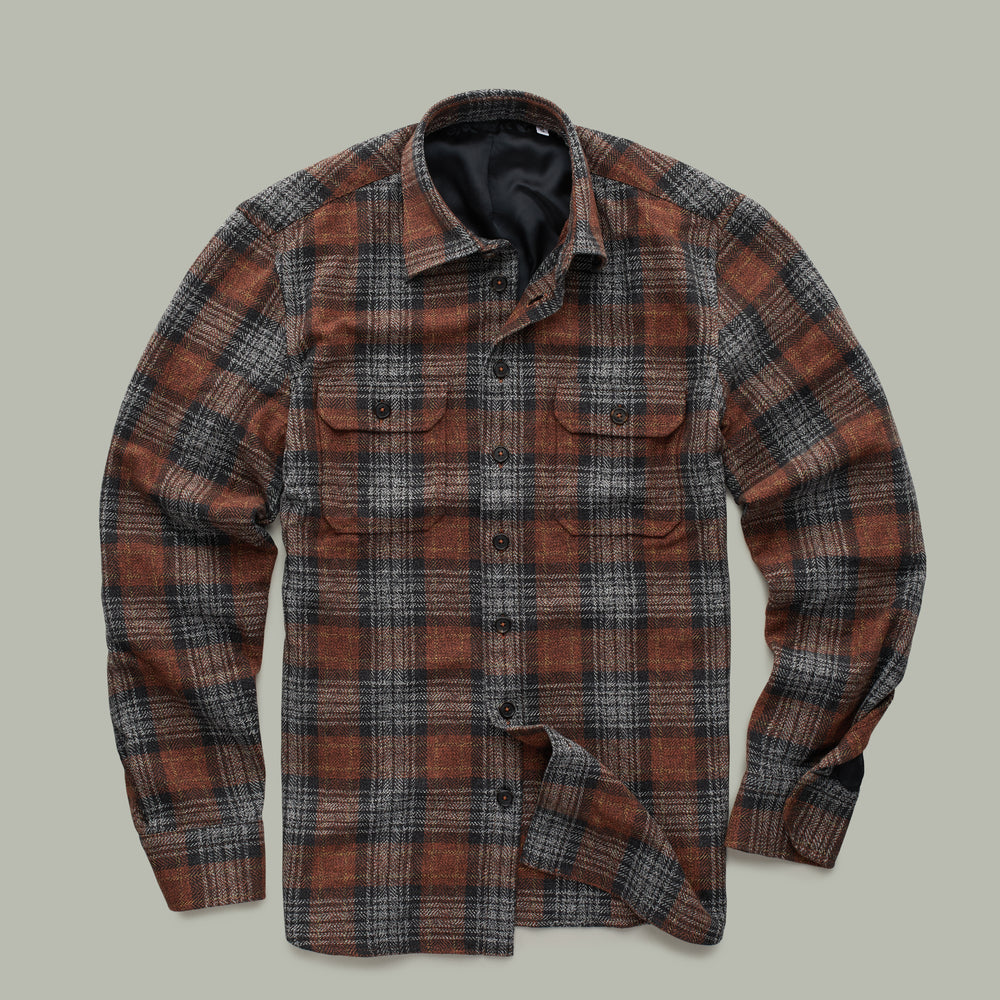 Shirt Jacket Rusty Plaid