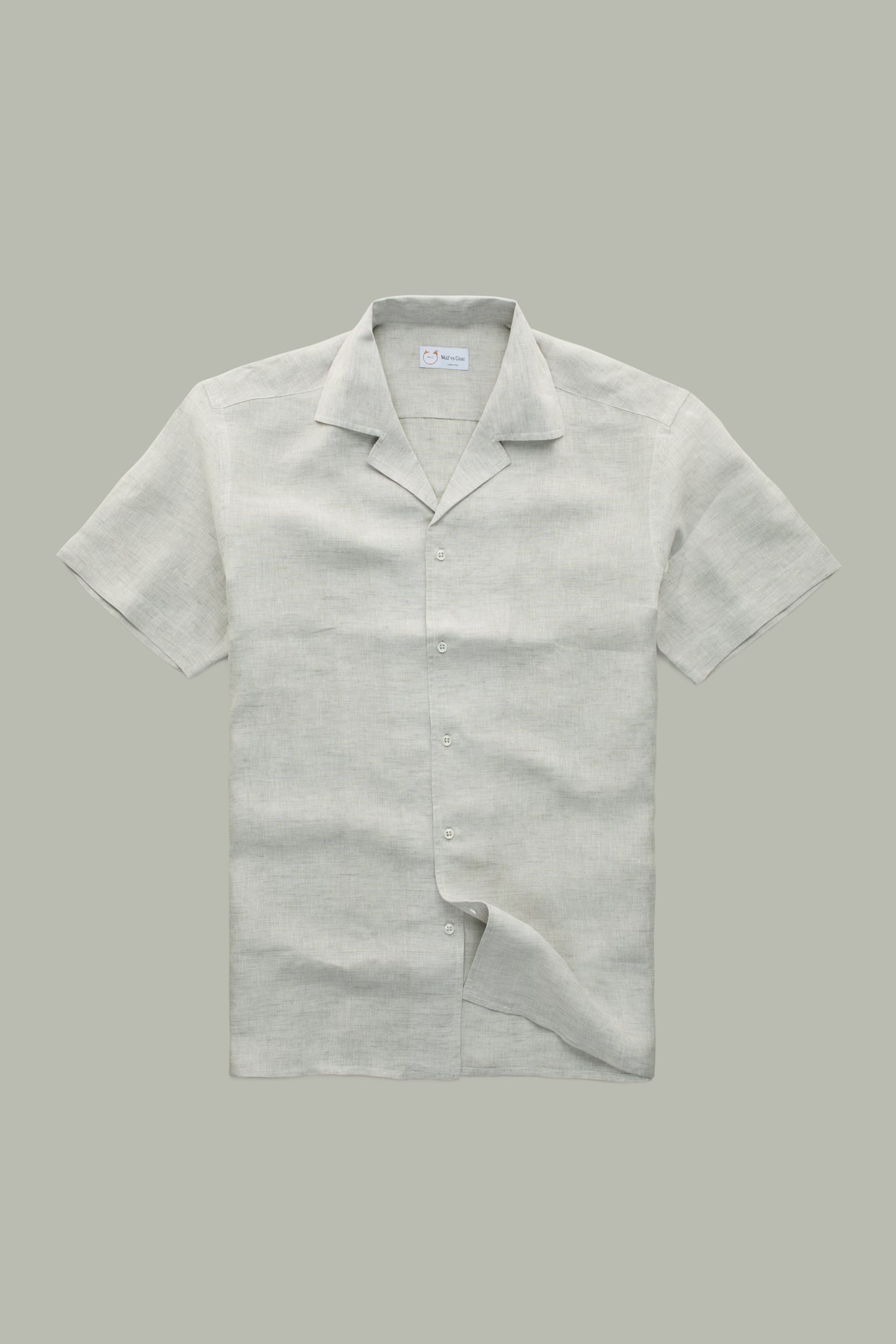 Linen Bowling Shirt White