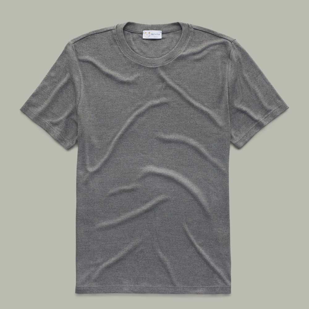 
                  
                    Heavy weight Bamboo Sorona Interlock Short Sleeve Crew Grey
                  
                