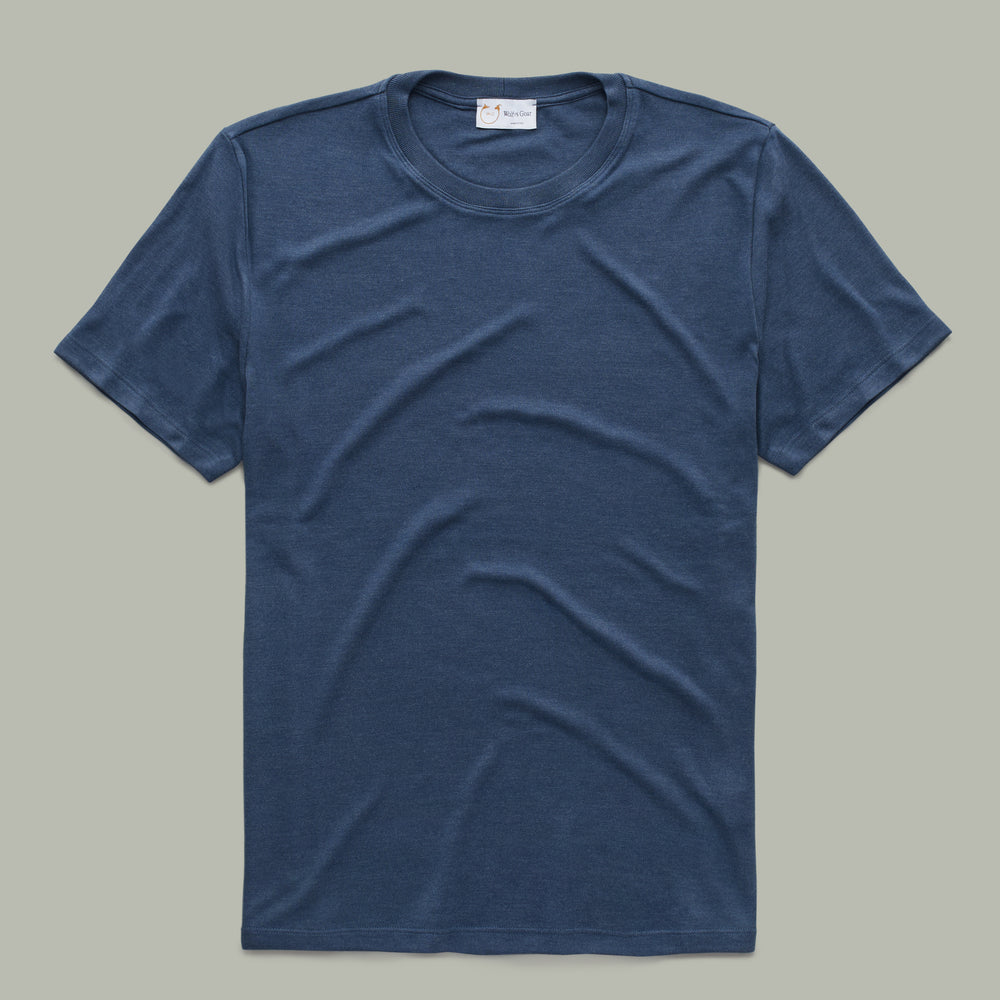 
                  
                    Heavyweight Bamboo Sorona Interlock Short Sleeve Crew Navy
                  
                