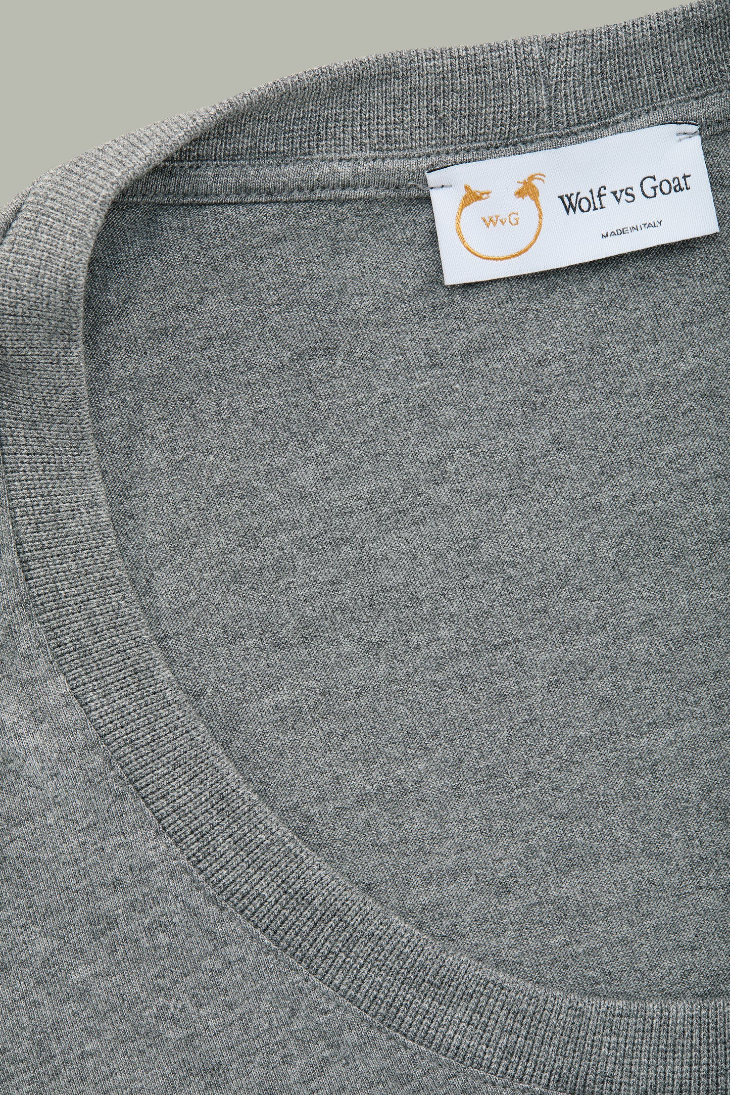 Shaggy Scoop Neck  Gray