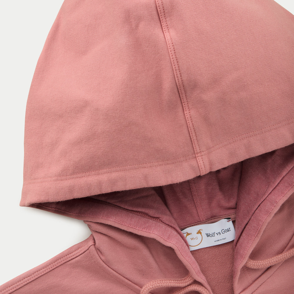 
                  
                    Cotton Modal Zip Up Hoodie Faded Rose
                  
                