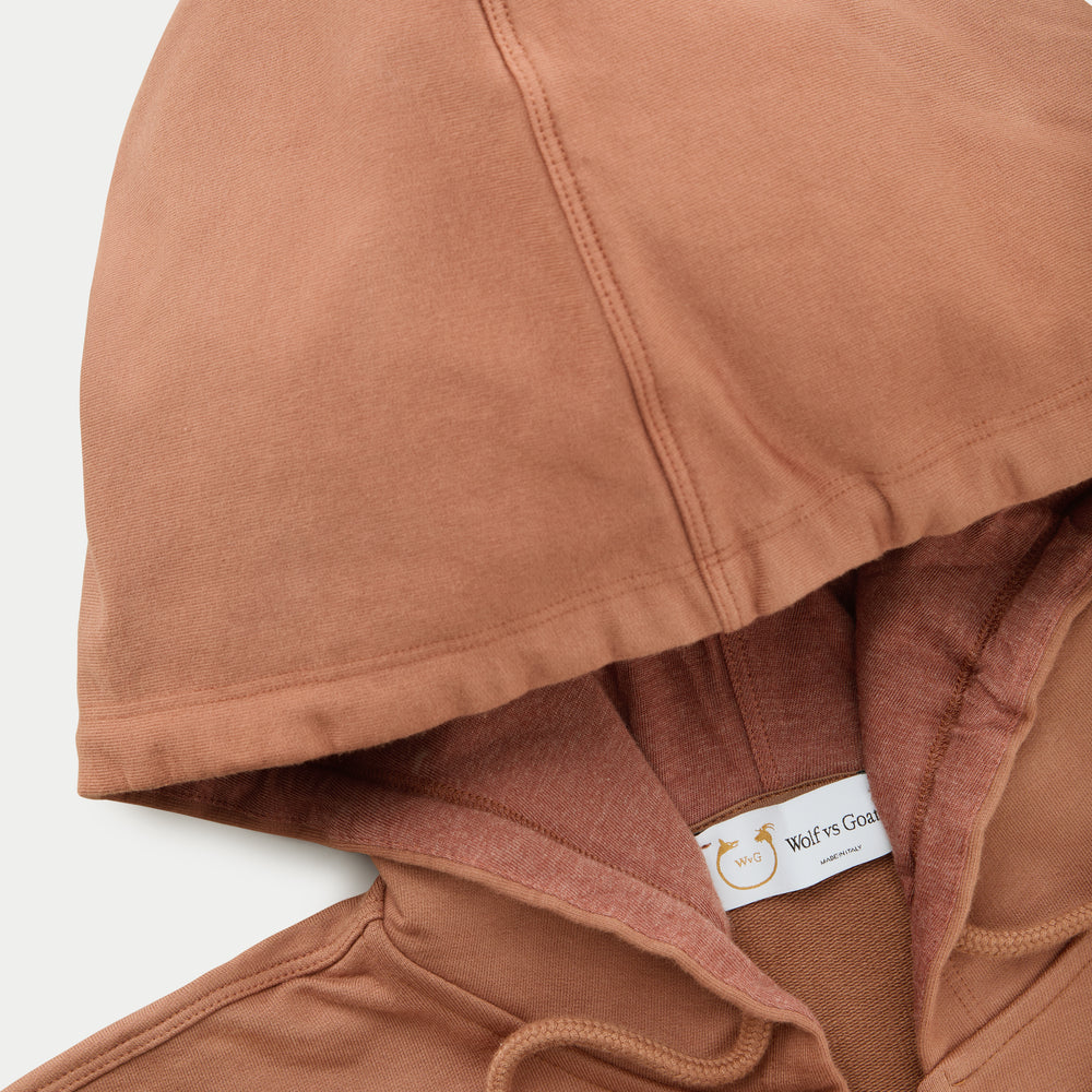 
                  
                    Cotton Modal Zip Up Hoodie Ginger Bread
                  
                